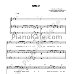 Ноты Avril Lavigne - Smile - предпросмотр