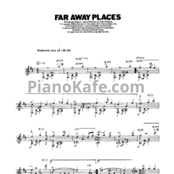 Ноты Joan Whitney & Alex Kramer - Far away places (Arranged for classic guitar by John Duarte)