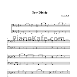 Ноты Linkin Park - New divide - предпросмотр