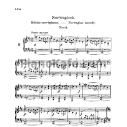 Ноты Эдвард Григ - Норвежский танец - предпросмотр