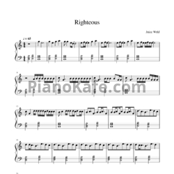 Ноты Juice Wrld - Righteous