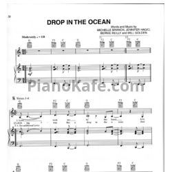 Ноты Michelle Branch - Drop in the ocean - предпросмотр