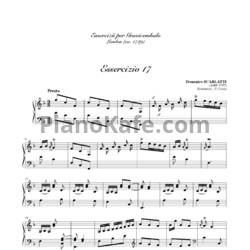 Ноты Д. Скарлатти - Соната K17 - предпросмотр