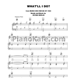 Ноты Irving Berlin - What'll I do? - предпросмотр