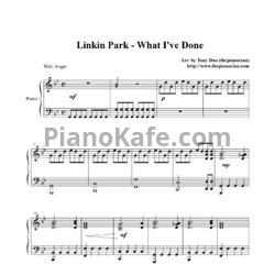 Ноты Linkin Park - What I've done - предпросмотр