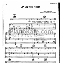 Ноты Carole King - Up on the roof - предпросмотр