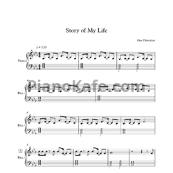 Ноты One Direction - Story of my life (Версия 2) - предпросмотр