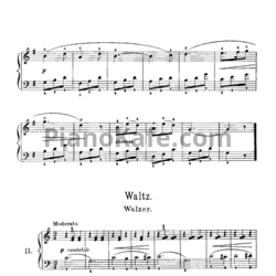 Ноты Корнелиус Гурлитт - Вальс (Op. 101, №11) - предпросмотр