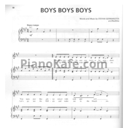 Ноты Lady Gaga - Boys boys boys - предпросмотр