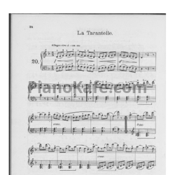 Ноты Фридрих Бургмюллер - Этюд La tarantelle (Op. 100, №20) - предпросмотр