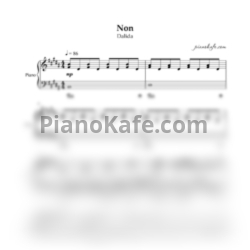 Ноты Dalida - Non (Piano cover) - предпросмотр