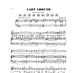 Ноты The Beach Boys - I get around - предпросмотр