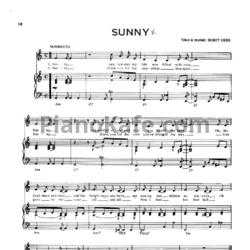 Ноты Frank Sinatra - Sunny - предпросмотр