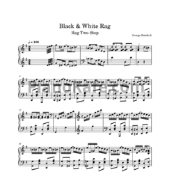 Ноты George Botsford - Black and white rag (Версия 2) - предпросмотр