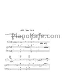 Ноты Shakira - Hips don't lie