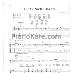 Ноты Linkin Park - Breaking the habit (Версия 2) - предпросмотр