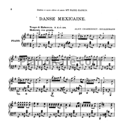Ноты Алис Эллен Шарбоне-Келлерман - Мексиканский танец - предпросмотр