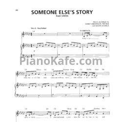 Ноты Benny Andersson, Tim Rice, Bjorn Ulvaeus - Someone else's story - предпросмотр