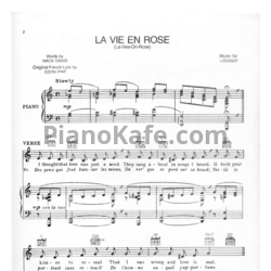 Ноты Edith Piaf - La vie en rose (2)