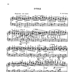 Ноты В. Мурзин - Этюд - предпросмотр