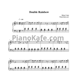 Ноты Brian Crain - Double rainbow - предпросмотр