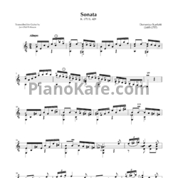 Ноты Д. Скарлатти - Соната K175/L429 - предпросмотр