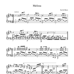 Ноты Raul di  Blasio - Melissa - предпросмотр
