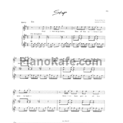 Ноты Pink Floyd - Stop (Guitar tabs) - предпросмотр