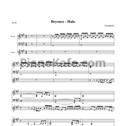 Ноты Beyonce - Halo (Версия 2) - предпросмотр