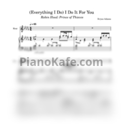 Ноты Bryan Adams - (Everything I do) I do it for you (Voice & Piano) - предпросмотр