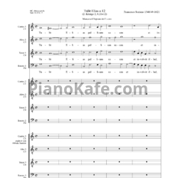 Ноты Ф. Сориано - Мотет "Tulit Elias" - предпросмотр