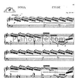 Ноты Антон Рубинштейн - Этюд (Op. 23, №1) - предпросмотр