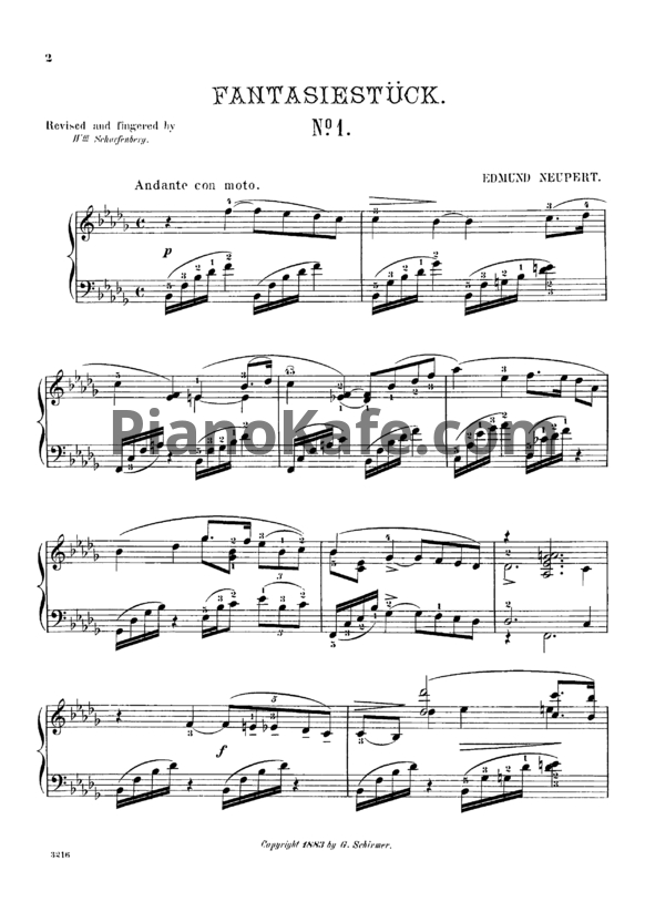 Ноты Э. Нейперт - Весна наступает (Op. 57, №1) - PianoKafe.com