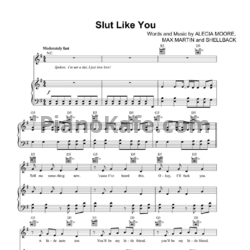 Ноты Pink - Slut like you