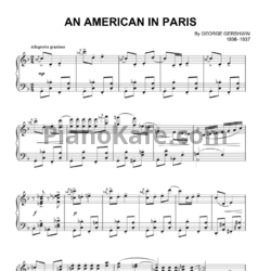 Ноты George Gershwin - An american in Paris - предпросмотр