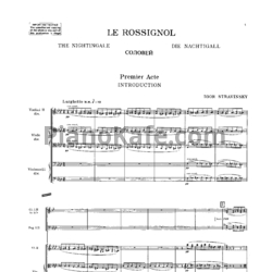 Ноты Игорь Стравинский - Опера "Соловей" (Партитура) - предпросмотр