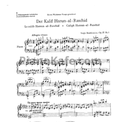 Ноты С. Борткевич - Тысяча и одна ночь (Op. 37) - предпросмотр