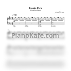 Ноты Linkin Park - What I've done (Piano cover) - предпросмотр