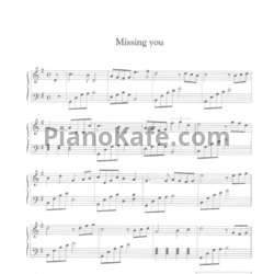 Ноты Lee Pil-sung - Missing you - предпросмотр