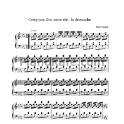 Ноты Yann Tiersen - Comptine d'un autre ete: La demarche - предпросмотр