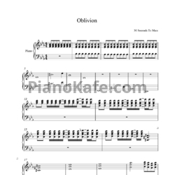 Ноты 30 seconds to mars - Oblivion - предпросмотр