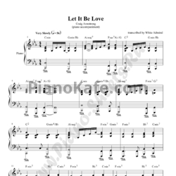 Ноты Craig Armstrong - Let it be love (Piano accompaniment) - предпросмотр