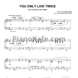 Ноты John Barry - You only live twice - предпросмотр