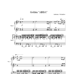 Ноты Abba - Golden (для фортепиано в 4 руки) - предпросмотр
