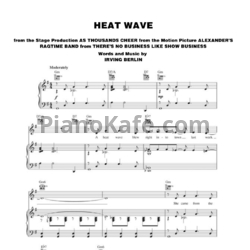 Ноты Irving Berlin - Heat wave - предпросмотр