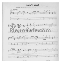 Ноты Black Sabbath - Luke's wall (Guitar tabs) - предпросмотр