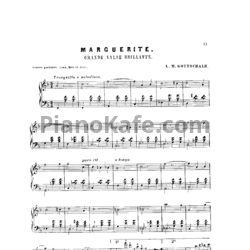 Ноты Луи Моро Готшалк - Marguerite (Op. 76) - предпросмотр