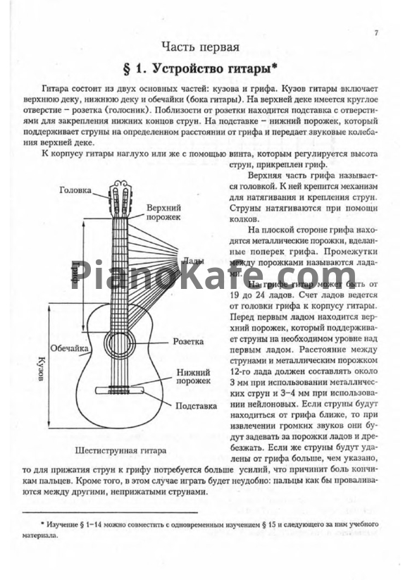 НОТЫ Б.М. Павленко - Самоучитель игры на шестиструнной гитаре. 1 часть ...