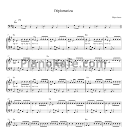 Ноты Major Lazer feat. Guaynaa - Diplomatico - предпросмотр