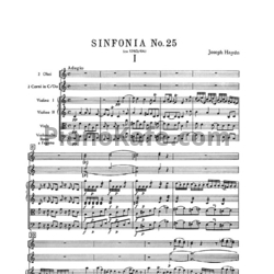 Ноты Йозеф Гайдн - Симфония №25 до мажор (Партитура) - предпросмотр